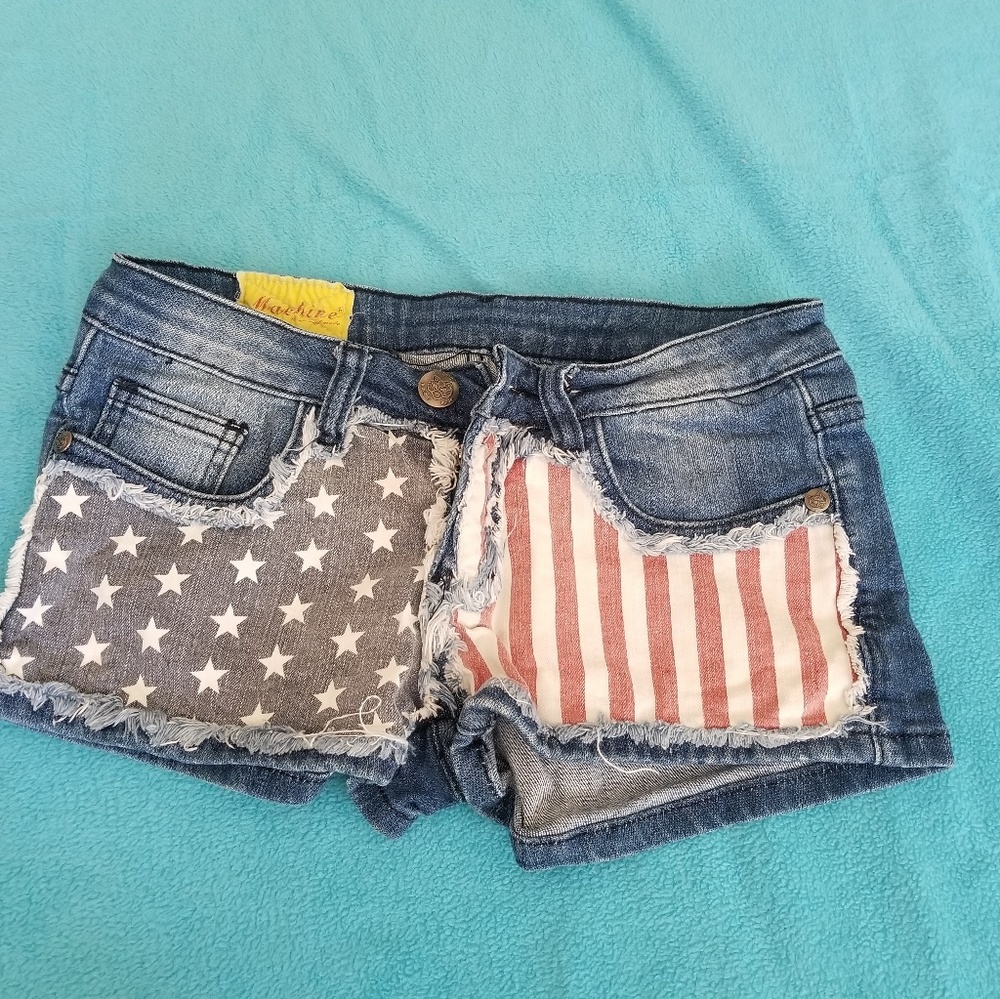 Red white and blue shorts